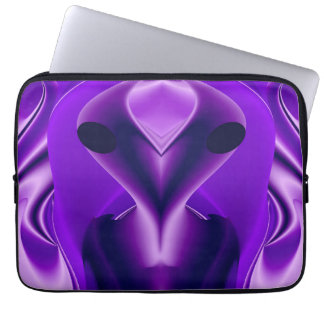 3D Lila Rainbow Dreams, Alien Laptop Fodral