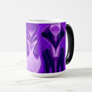 3D Lila Rainbow Dreams, Alien Magisk Mugg