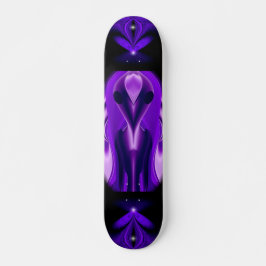 3D Lila Rainbow Dreams, Alien Mini Skateboard Bräda 18,5 Cm