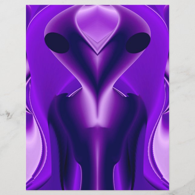 3D Lila Rainbow Dreams, Alien Reklamblad (Framsidan)