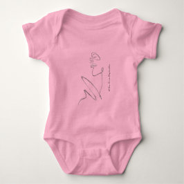 3D Line Art side B - Artist - CardArts Baby Bodysu T Shirt