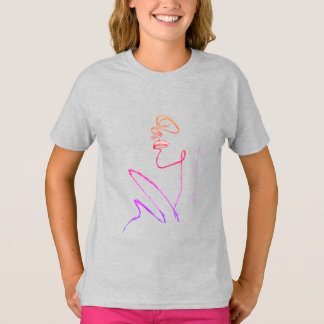 3D-linjekonst sida B - Konstnärer - Kortkonst T Shirt
