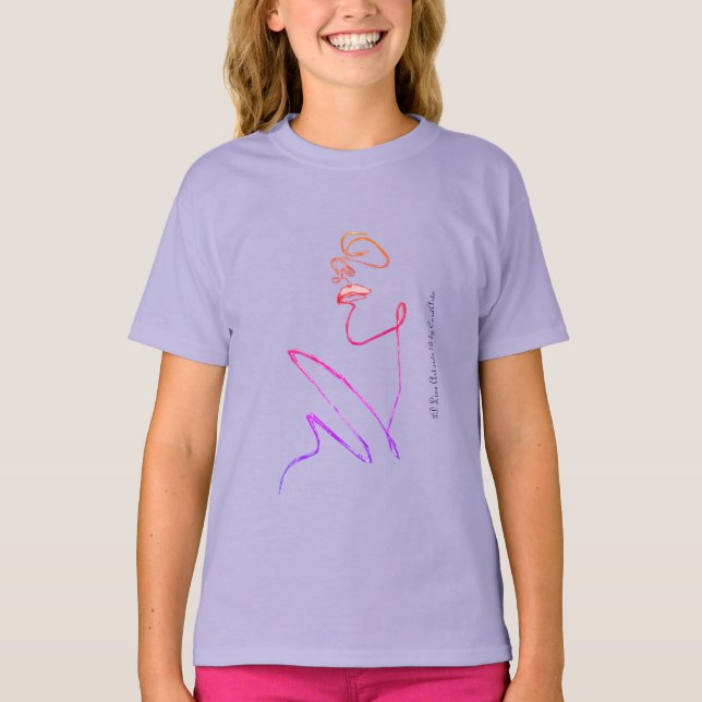 3D-linjekonst sida B - Konstnärer - Kortkonst T Shirt (Framsida)