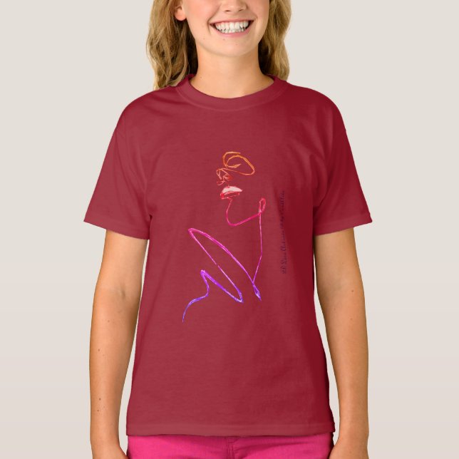 3D-linjekonst sida B - Konstnärer - Kortkonst T Shirt (Framsida)