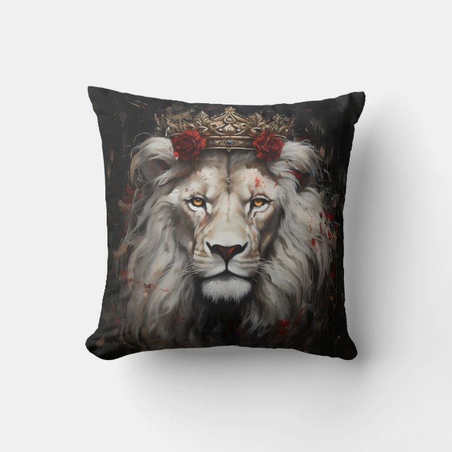 3D lion pillow Kudde (Framsida)