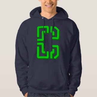 3d logotyp C i brev C-format. Hoodie