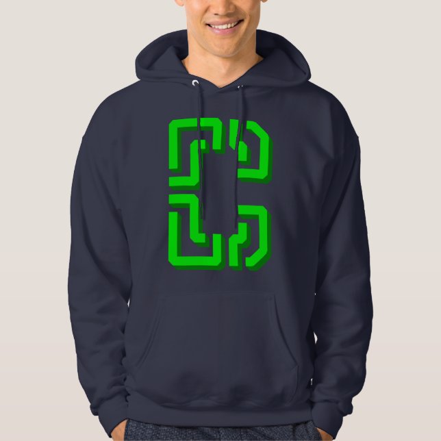 3d logotyp C i brev C-format. Hoodie (Framsida)