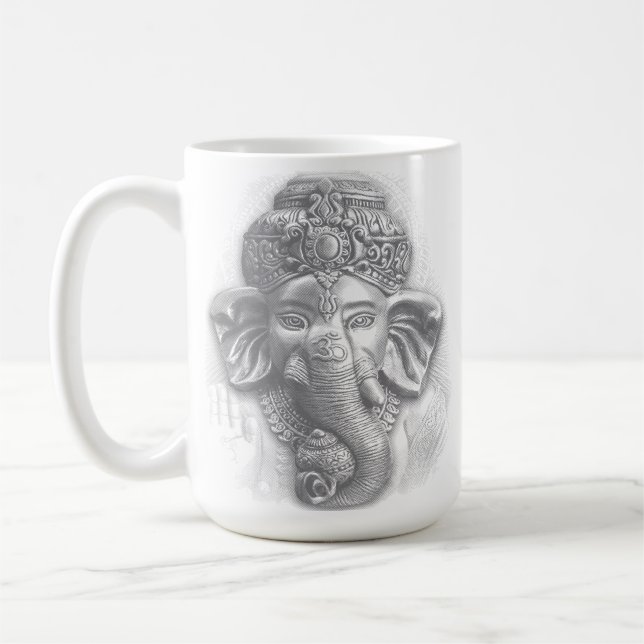 3d Lord Ganesha - Om Kaffemugg (Vänster)