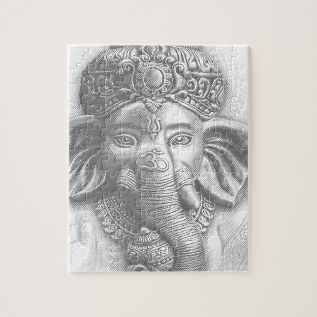 3d Lord Ganesha - Om Pussel (Vertikal)