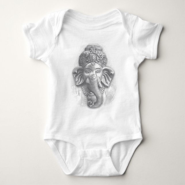 3d Lord Ganesha - Om Tee (Framsida)