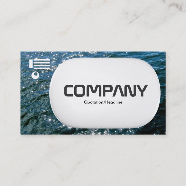 3d Lozenge - Sparkling Vatten 01 Visitkort (Framsida)