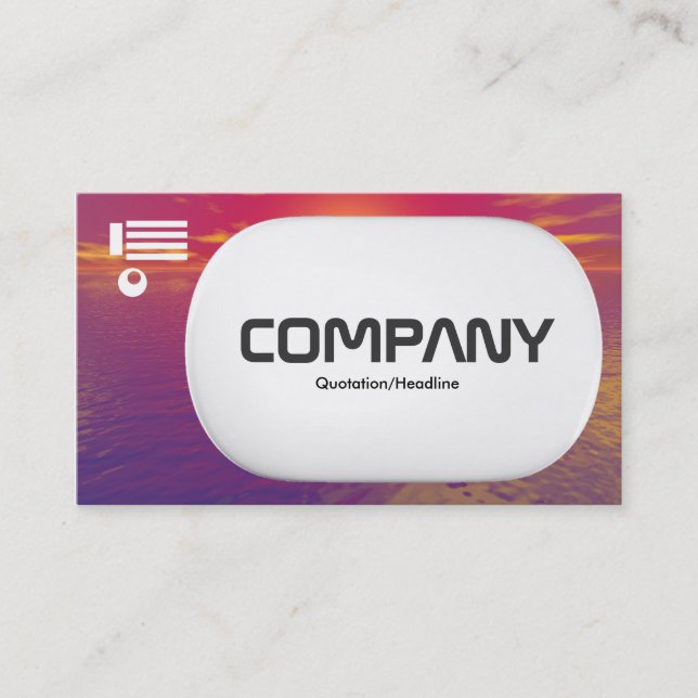 3d Lozenge - Sunrise Sunset Visitkort (Framsida)