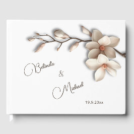 3D Magnolia Blomma | Bröllop Gästböcker