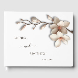 3D Magnolia Blomma | Bröllop Gästböcker