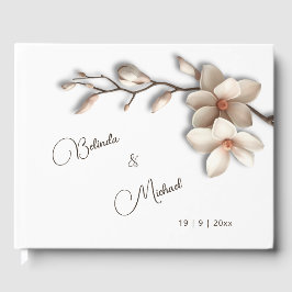 3D Magnolia Blomma | Bröllop Gästböcker
