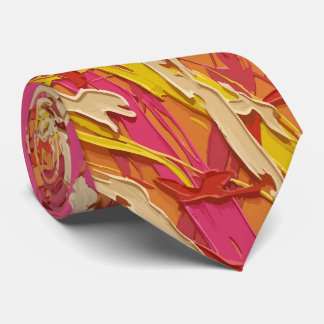 3D-målarpensel orange band Slips
