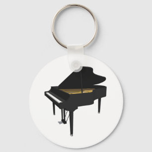 3D-modell:Black Grand Piano: Nyckelring