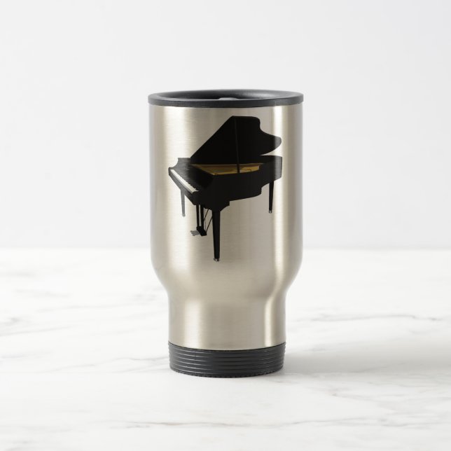 3D-modell: Black Grand Piano: Resemugg (Center)