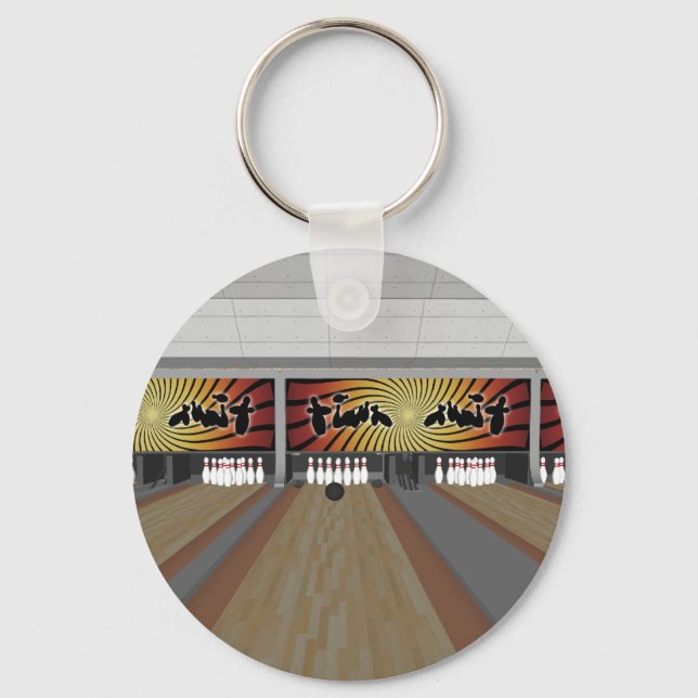3D-modell: Bowling Alley: Nyckelring (Framsida)