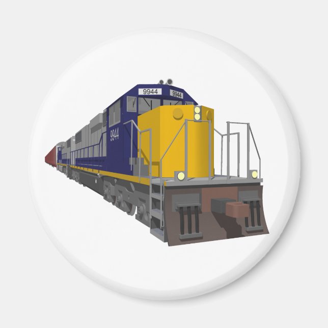 3D-modell: Lasttåg: Järnväg: Magnet (Framsidan)