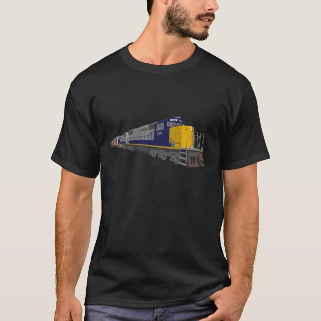  3D-modell: Tåg: Järnväg: Tee Shirt (Framsida)