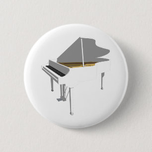 3D-modell: White Grand Piano: Knapp