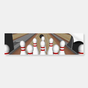 3D modellerar: Bowla stift på Lane: Bildekal