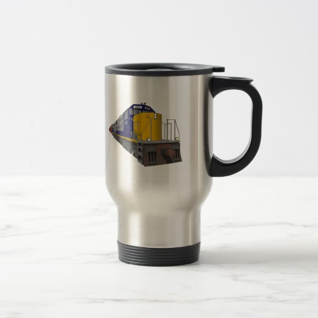 3D modellerar: Frakttåg: Järnväg: Travel mug Resemugg (Höger)