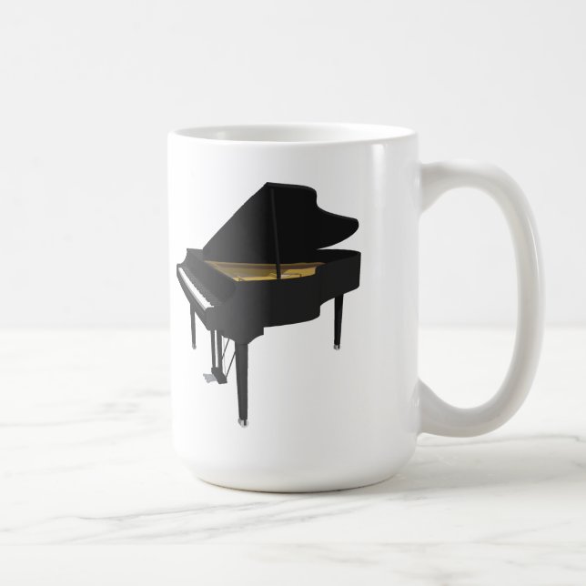 3D modellerar: Svart flygel: Kaffemugg (Höger)