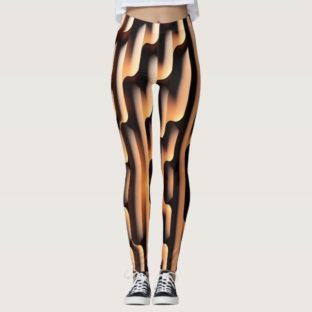 3D Modern Mönster Leggings (Framsida)