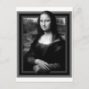 3D MONA LISA POSTCARD VYKORT
