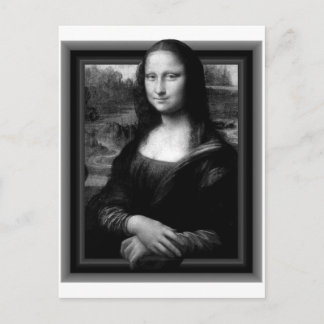3D MONA LISA POSTCARD VYKORT