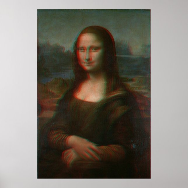 3D Mona Lisa Poster (Framsidan)