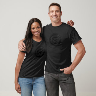 3D Monero - svart projektionsyta med projektionsyt T Shirt