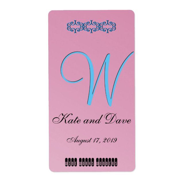 3d Monogram-Rosa Fraktsedel (Framsidan)