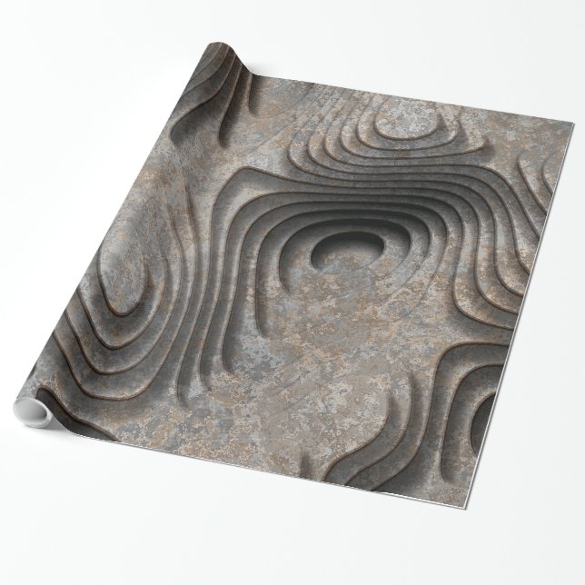 3D-mönster 1 Presentpapper (Utrullad)