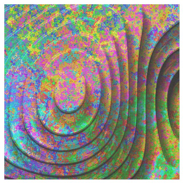 3D Mönster 2 Anpassningsbar Fabric Tyg (Närbild)