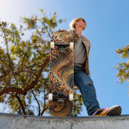 3D Mosaik Skateboard - Lyx Virvel Art Deck