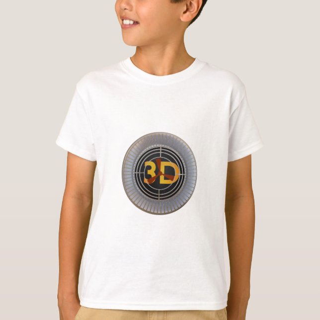 3D-motor. T Shirt (Framsida)