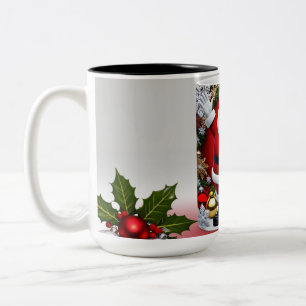 3D mugg-design - jul Två-Tonad Mugg