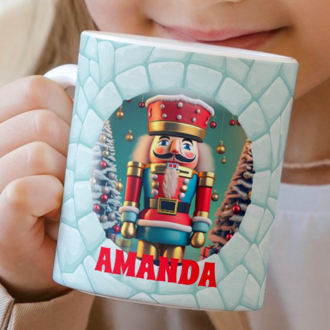 3D Nutcracker-Anpassningsbarna - Hetten Kids Choco Kaffemugg (Skapare uppladdad)