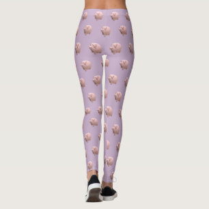 3D-nyårsjubileum Gris-födelsedagen, välj färg-balk Leggings