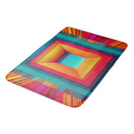 3D Oändlig Geometrisk Neon Baddräknemattan Badrumsmatta