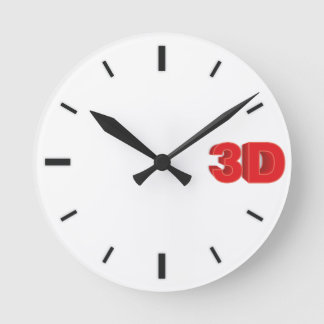 3D O'Clock 1. Rund Klocka