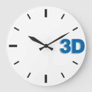 3D O'Clock 2-B1. Stor Klocka