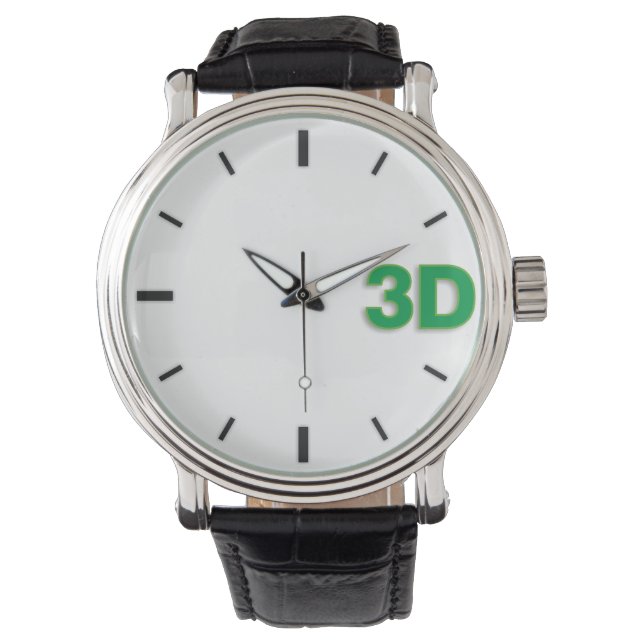 3D O'Clock 2 Gr. Armbandsur (Framsida)