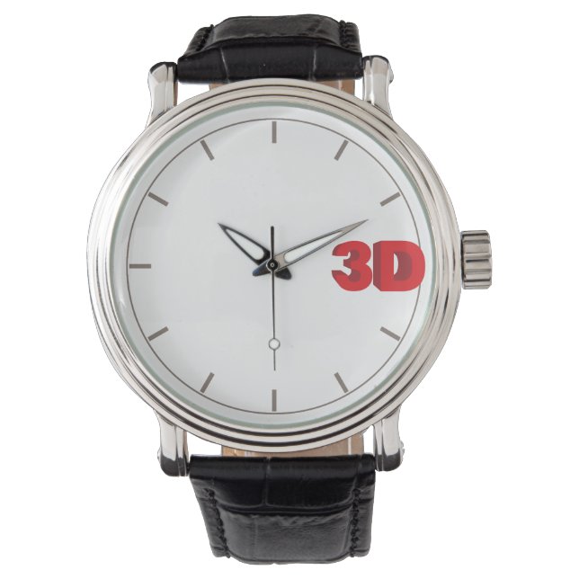 3D O'Clock. Armbandsur (Framsida)