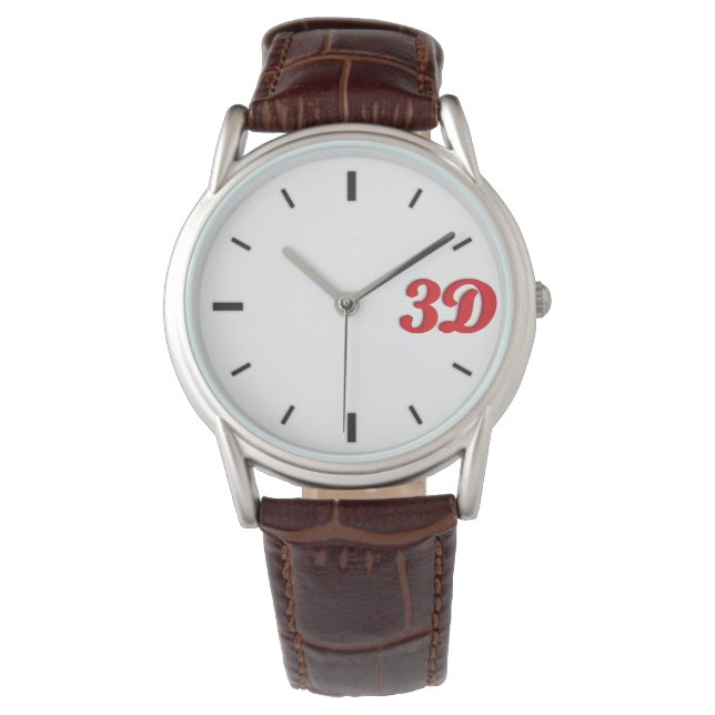 3D O'Clock C1. Armbandsur (Framsida)