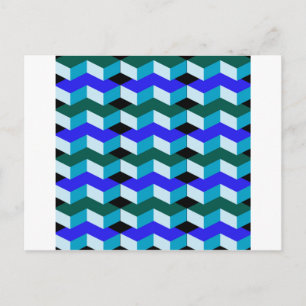 3d optisk illusion vykort