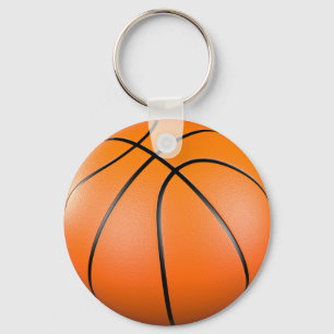 3D-orange basket boll Nyckelring